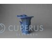 Keramische Calla bloem urn blauw foto 1