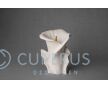 Keramische Calla bloem urn mat wit foto 1
