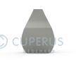 RVS urn Tulip vorm - Mat zwart foto 1
