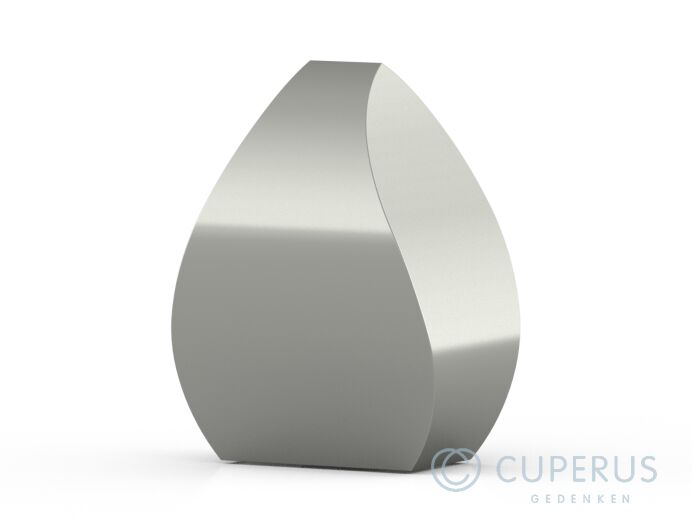 RVS urn Tulip vorm - Mat zwart foto 1