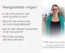 Modern zuilen grafzerk met foto op glas foto 2