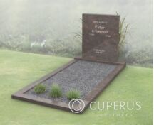 Goedkoop modern grafmonument met open gedeelte foto 3