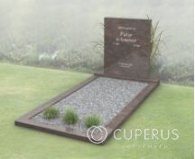 Goedkoop modern grafmonument met open gedeelte foto 2
