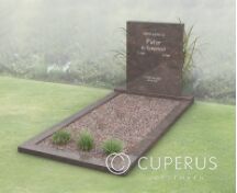 Goedkoop modern grafmonument met open gedeelte foto 1