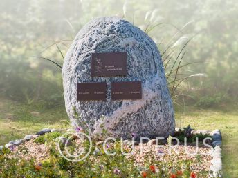 Natuurlijk familiegraf van Ruwe steen