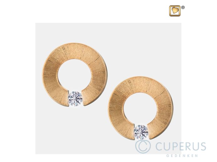 Omega Stud Earrings Pol and Bru Gold Vermeil foto 1