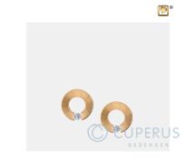 Omega Stud Earrings Pol and Bru Gold Vermeil foto 1