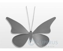 RVS vlinders op korte pen foto 1