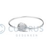Zilveren armband met in zilver gegoten vingerafdruk foto 1
